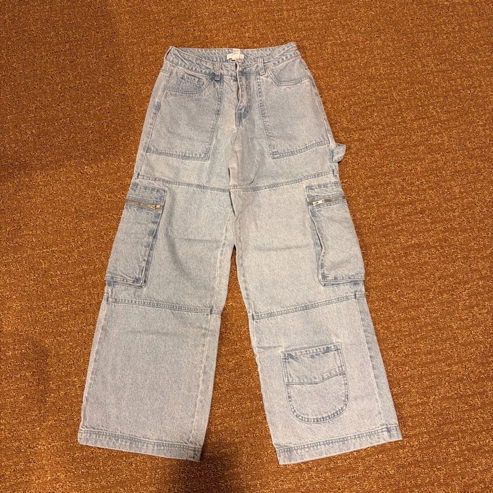 Forever 21 Light Blue Straight Leg Jeans